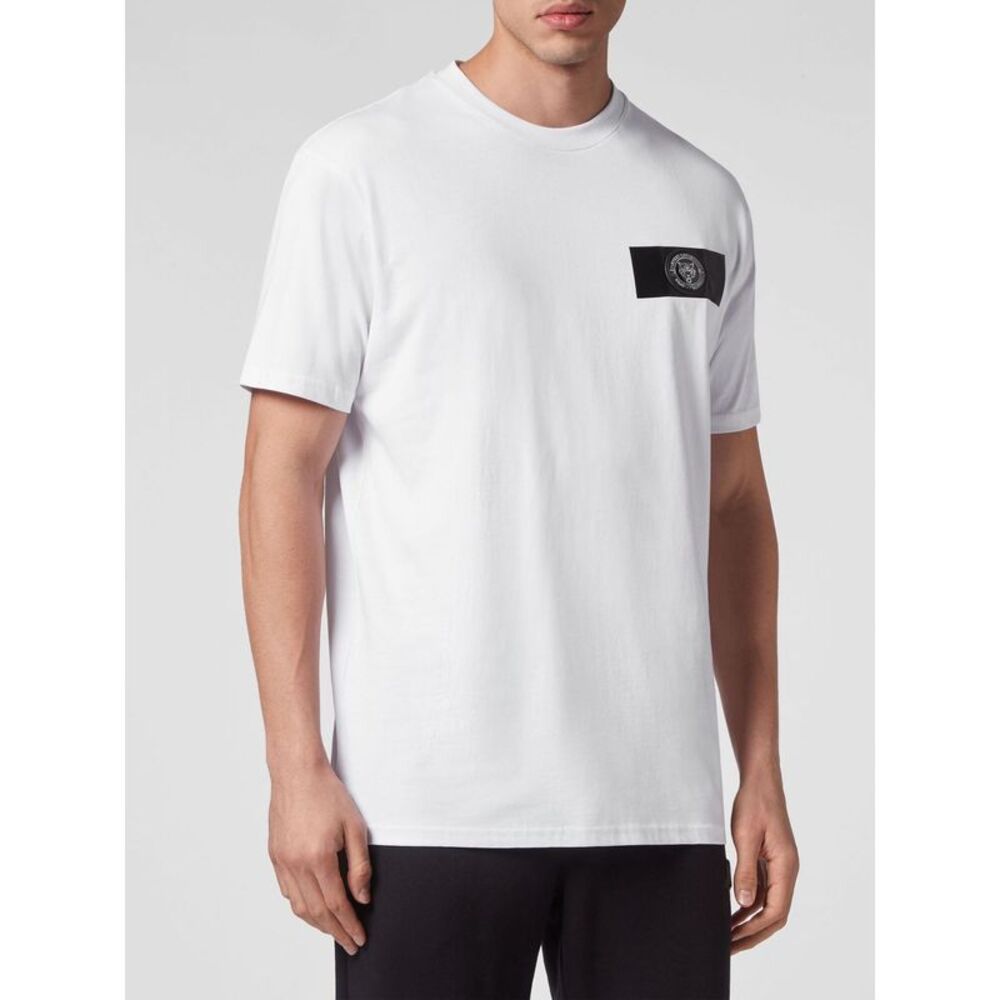 Plein Sport Men Plein Sport Jersey T-Shirt With Back Logo Print